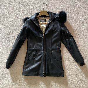 Genuine Leather Parka w/ Thinsulate